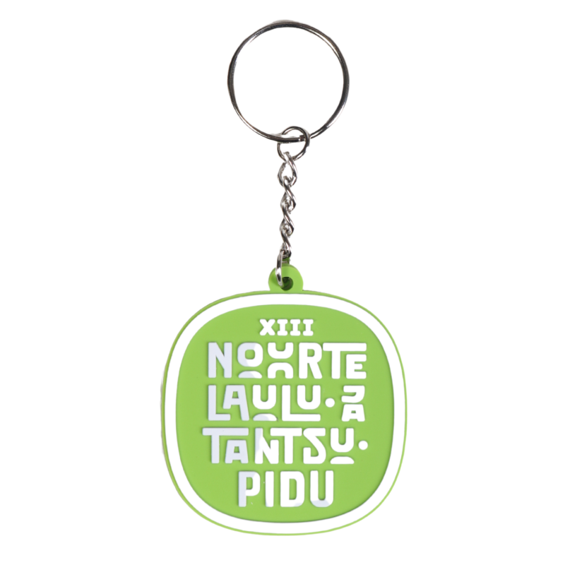 Song and Dance Celebration green keychain
